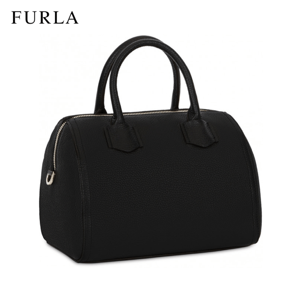 Furla Alba Small Satchel Women's Handbag - Black