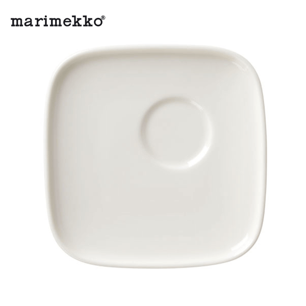 Marimekko Siirtolap Espresso Cup and Saucer 065322-190 - Räsymatto Black & White