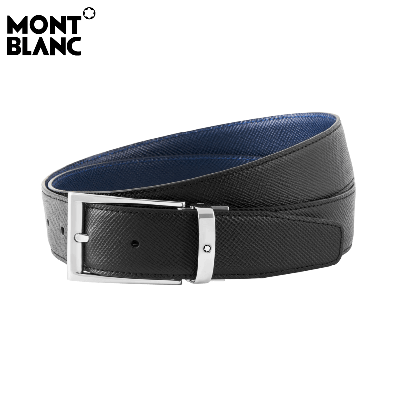 Montblanc Men's Contemporary Leather Belt - Black