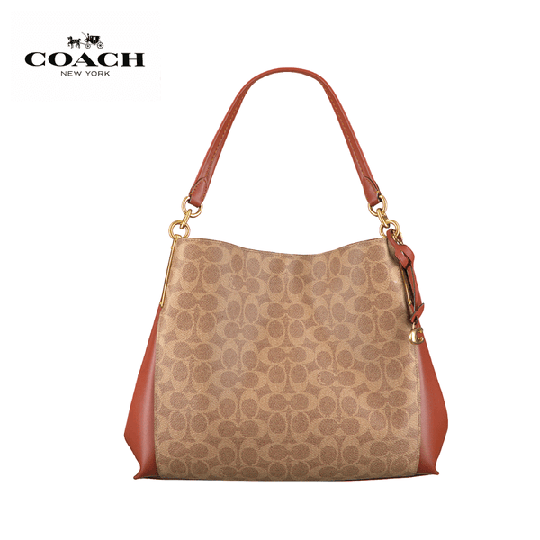 Coach - Dalton 31 In Signature Canvas Shoulderbag - Tan / Rus / Brass