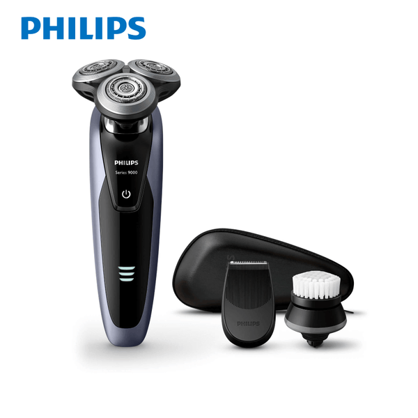 Philips - S9112/43 Series 9000 Men's 3 Heads Electric Shaver / Beard Trimmer / Facial Cleansing Brush - Rembrandt Special Edition