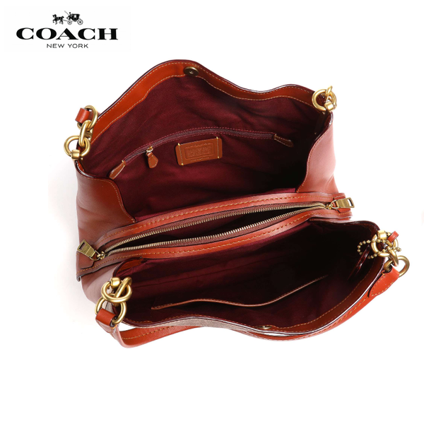 Coach - Dalton 31 In Signature Canvas Shoulderbag - Tan / Rus / Brass