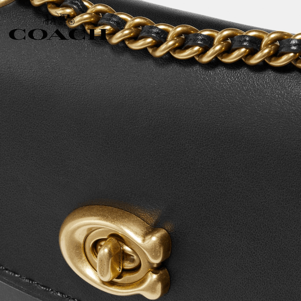 Coach - Parker Convertible Backpack  - Black / Brass