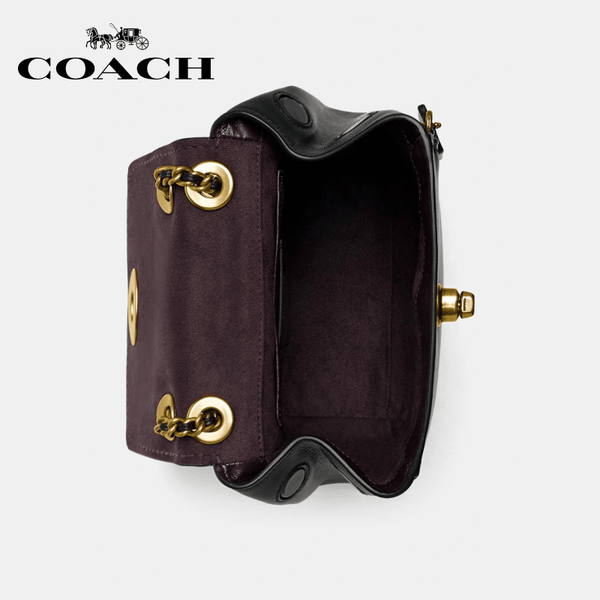 Coach - Parker Convertible Backpack  - Black / Brass