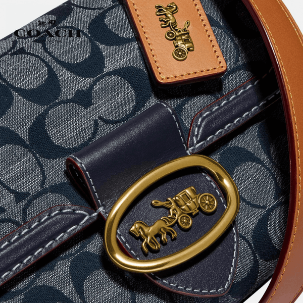 Coach - Riley Top Handle 22 In Signature Chambray