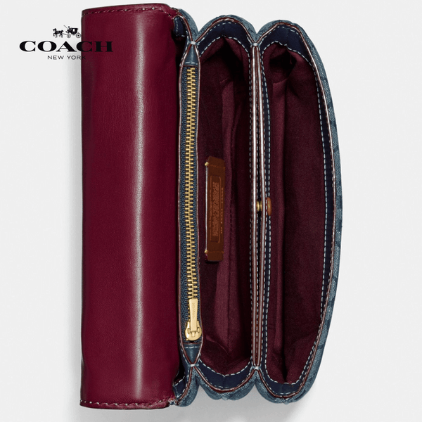 Coach - Riley Top Handle 22 In Signature Chambray