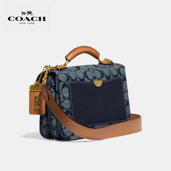 Coach - Riley Top Handle 22 In Signature Chambray