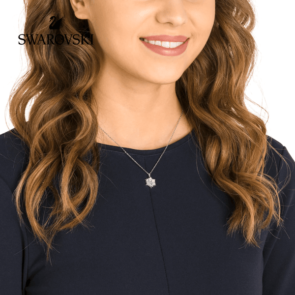 SWAROVSKI MAGIC PENDANT, WHITE, RHODIUM PLATED