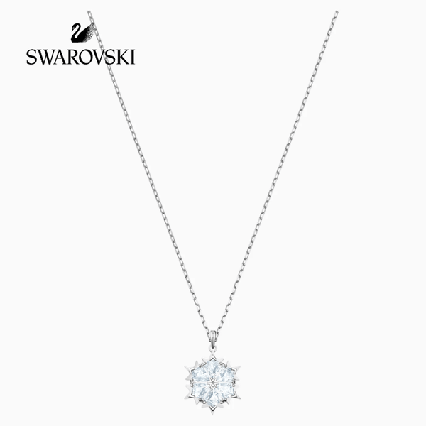 SWAROVSKI MAGIC PENDANT, WHITE, RHODIUM PLATED
