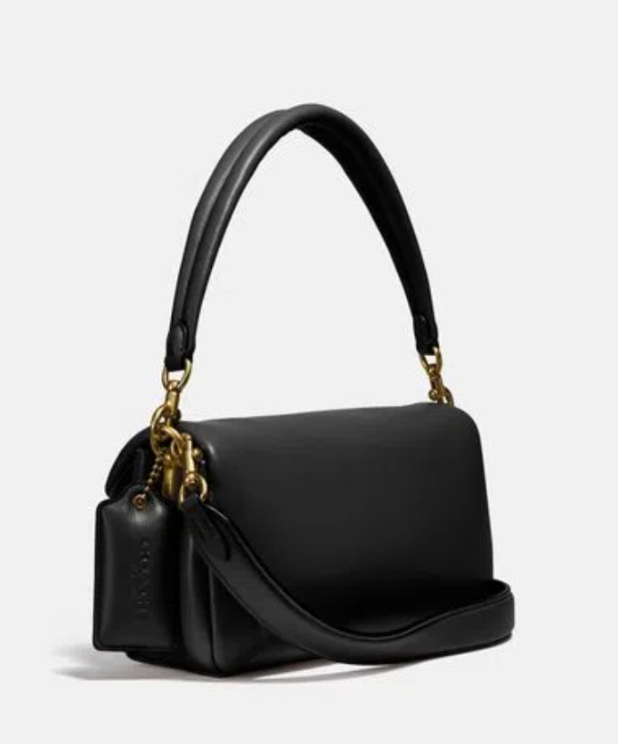 Coach Pillow Tabby Shoulder Bag 26 Black in Nappa/Smooth Leather