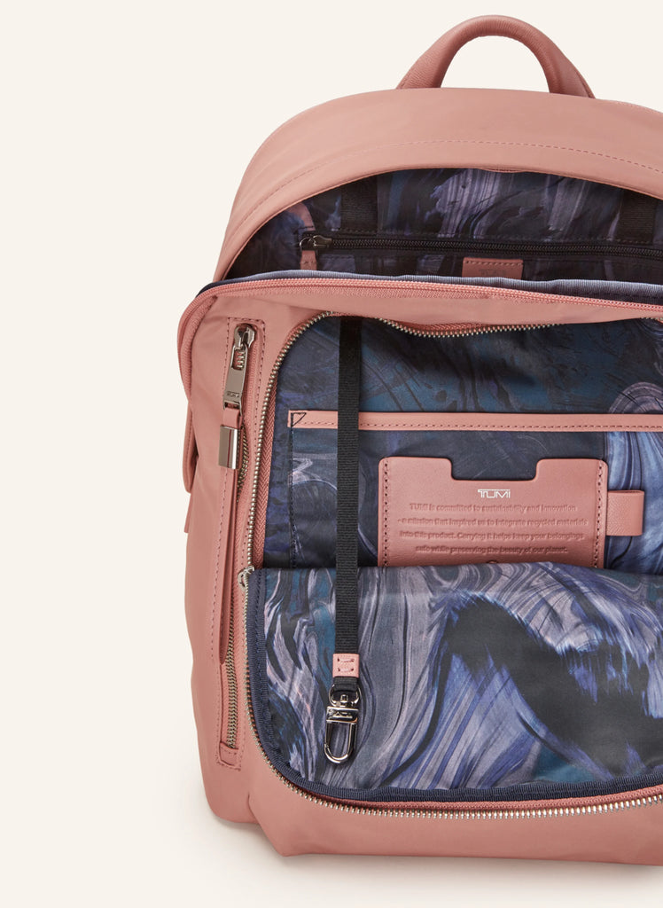 Tumi top backpack pink