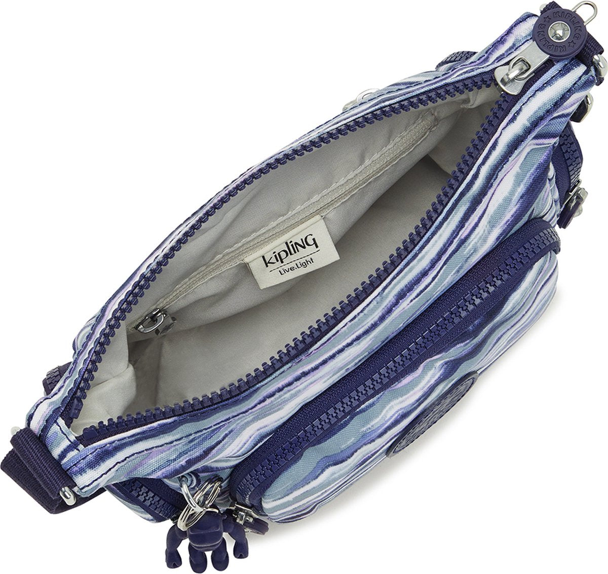 Kipling Gabbie Mini B PRT Brush Stripes