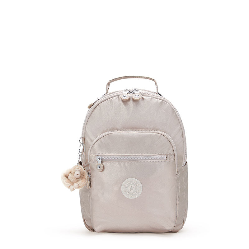 Kipling Small Backpack With Tablet Compartment Silver