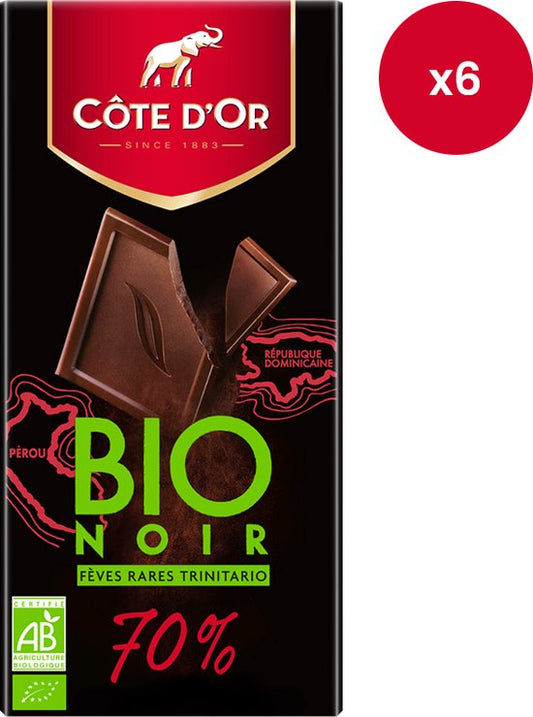 Côte d'Or - chocoladetablet - Bio Noir 70% - 90g x 6