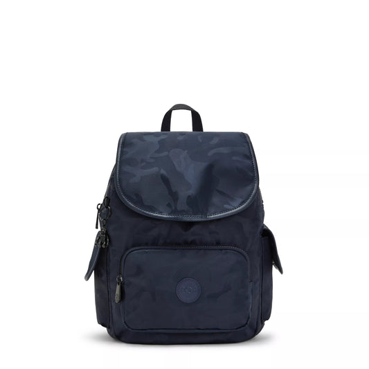 Kipling City Pack S Be Un Satin Camo Blue