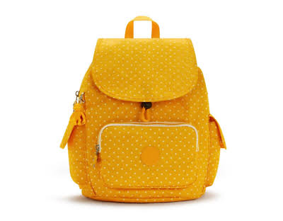 Kipling City Pack S Soft Dot Yellow