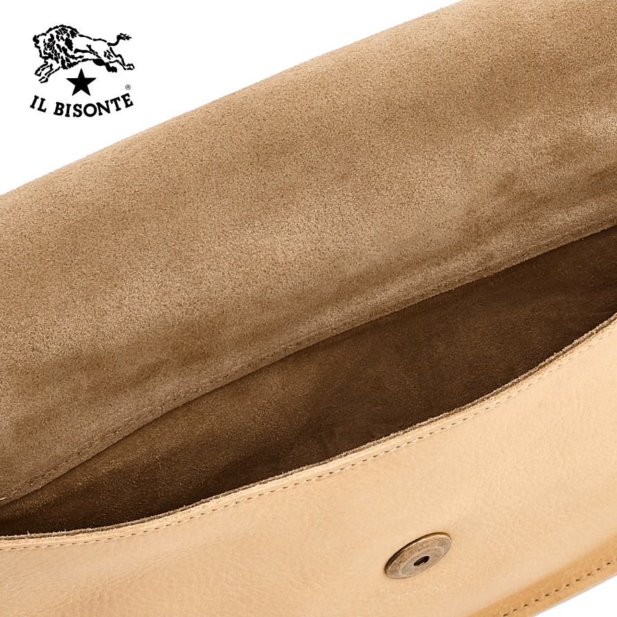 Il Bisonte Woman's Crossbody Bag Salina In Cowhide Leather A2903..EP.120 - Natural