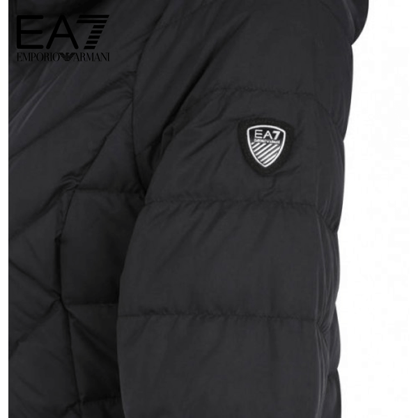EA7 Down Jacket, hood, compressible, lightweight, for women | - 8051518400761