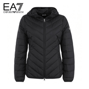 EA7 Down Jacket, hood, compressible, lightweight, for women | - 8051518400761