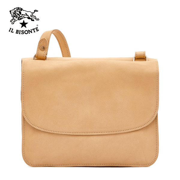 Il Bisonte Woman's Crossbody Bag Salina In Cowhide Leather A2903..EP.120 - Natural