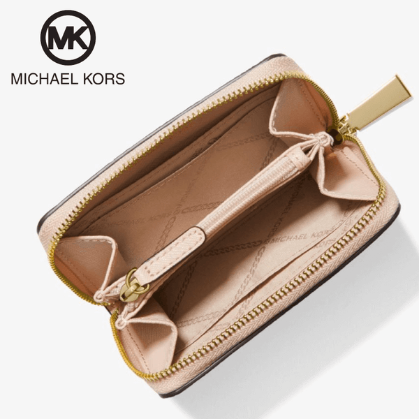 Michael Kors - Mott Small Leather Wallet / Coin Card Case - Soft Pink (34F9GF6Z1L-187)