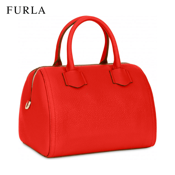 Furla Alba Small Satchel Women's Handbag - Kiss Red