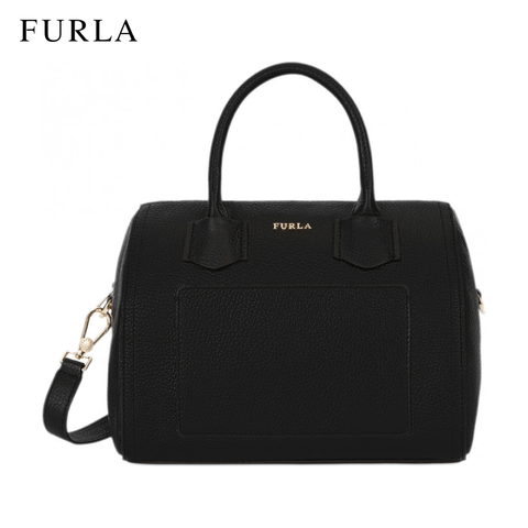 Furla Alba Small Satchel Women's Handbag - Black