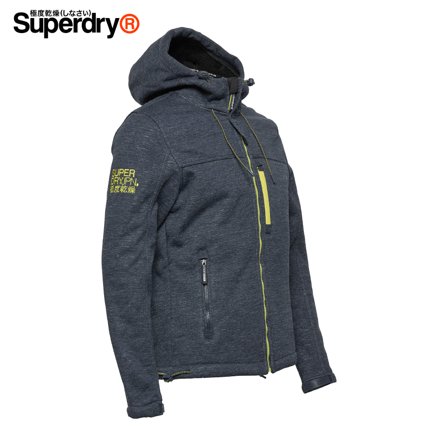 Superdry - Hooded Winter Windtrekker Men's Jacket Size L - Dark Navy / Black (M50002WR)