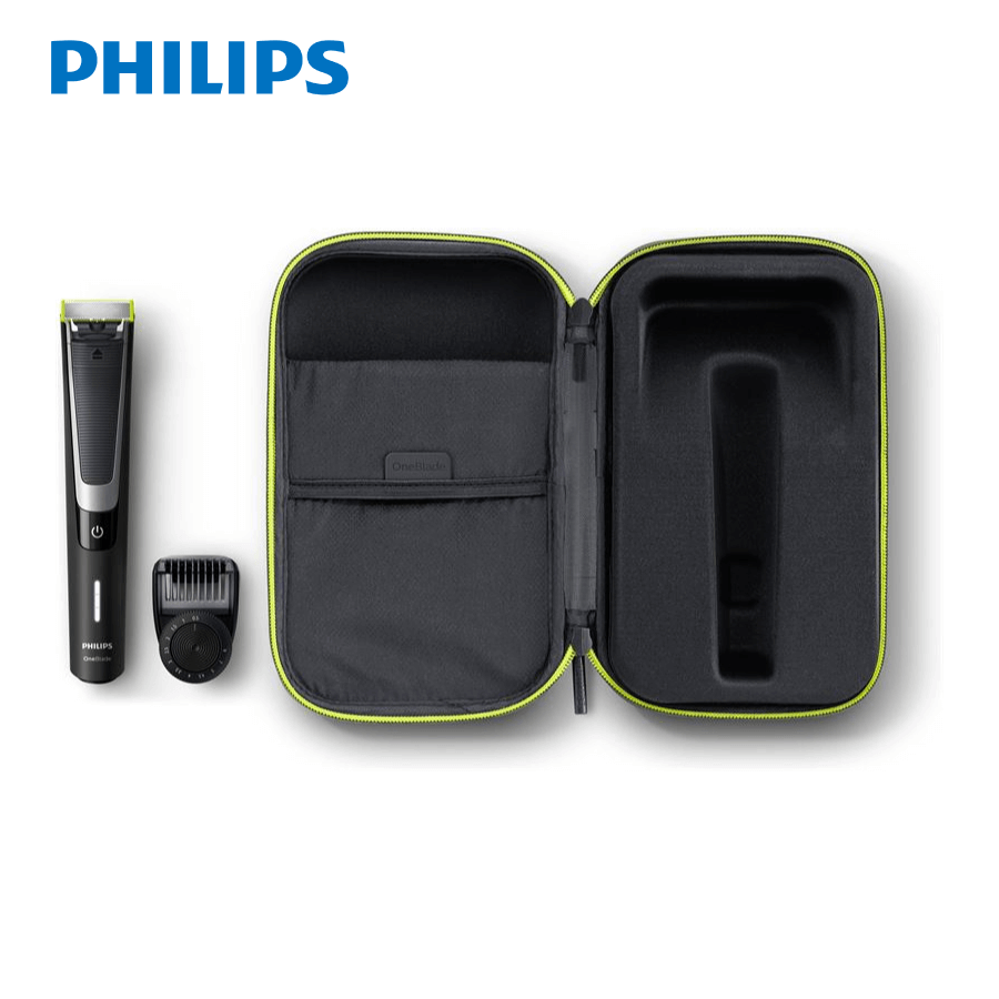 Philips - QP6510/64 OneBlade Pro Face Men's Beard Trimmer / Eletric Razor / Shaver With Travel Case