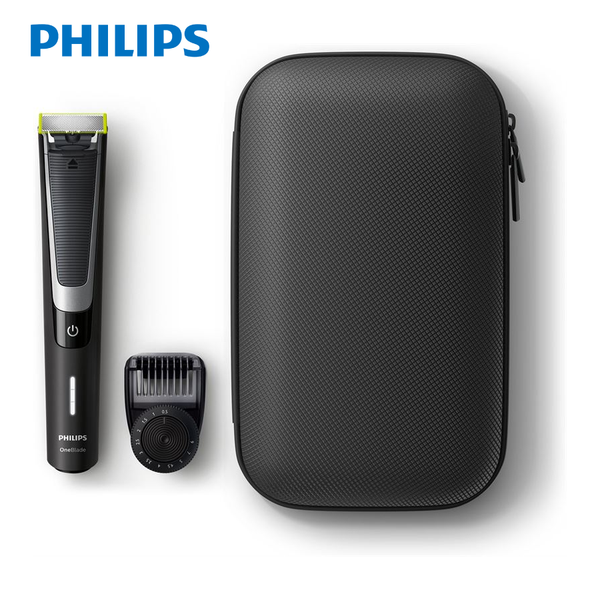 Philips - QP6510/64 OneBlade Pro Face Men's Beard Trimmer / Eletric Razor / Shaver With Travel Case