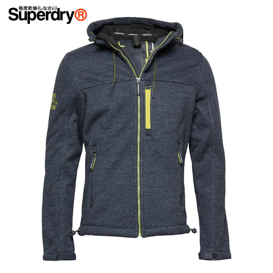 Superdry - Hooded Winter Windtrekker Men's Jacket Size L - Dark Navy / Black (M50002WR)