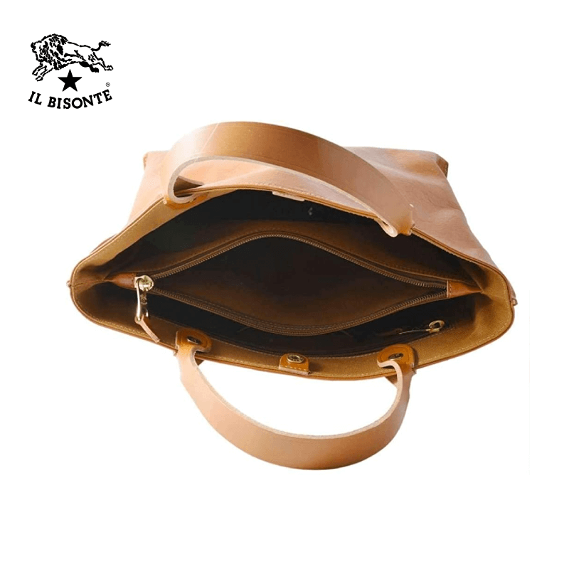 Il Bisonte - Woman's Handbag In Cowhide Leather A2307.P.145 - Caramel