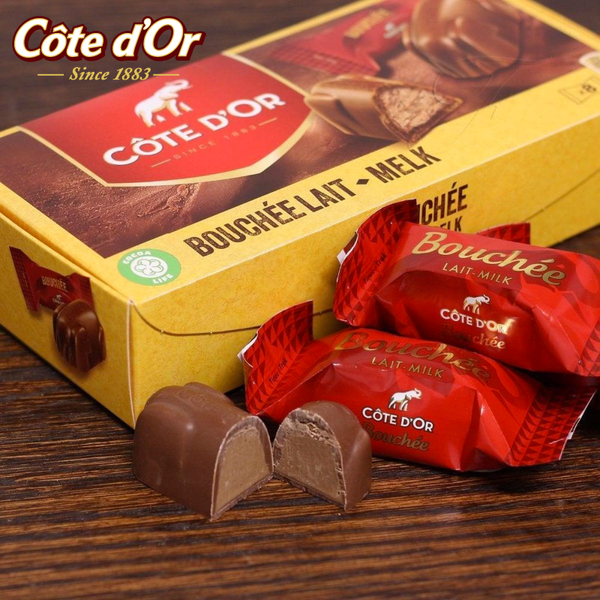 Cote D'Or Bouchee Lait - gevulde melkchocolade olifantjes - per stuk verpakt - 200 g