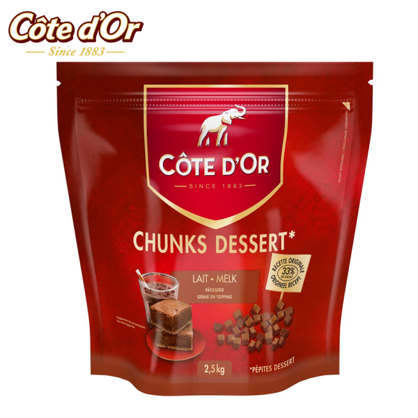 Côte d'Or Chunks Dessert Melk Chocolade - 2.5 kg