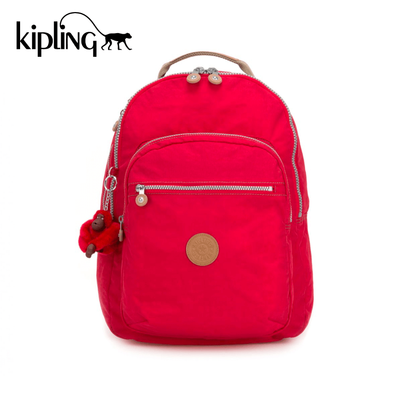 Kipling sales backpack red
