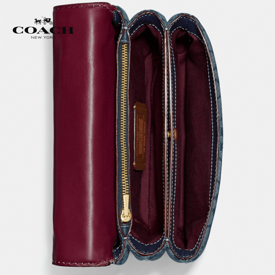 Coach - Riley Top Handle 22 In Signature Chambray