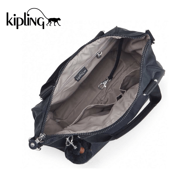 Kipling Amiel - Borsa da donna, Grigio (Metallic Stony), 27x24.5x14.5 cm Kipling Amiel - Borsa da donna, Grigio (Metallic Stony), 27x24.5x14.5 cm